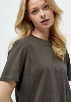 Minus Cathy - T-Shirt Basic - Slate Brown -Minus Winkel 006344eff13f435d9248569a4c75cf5f