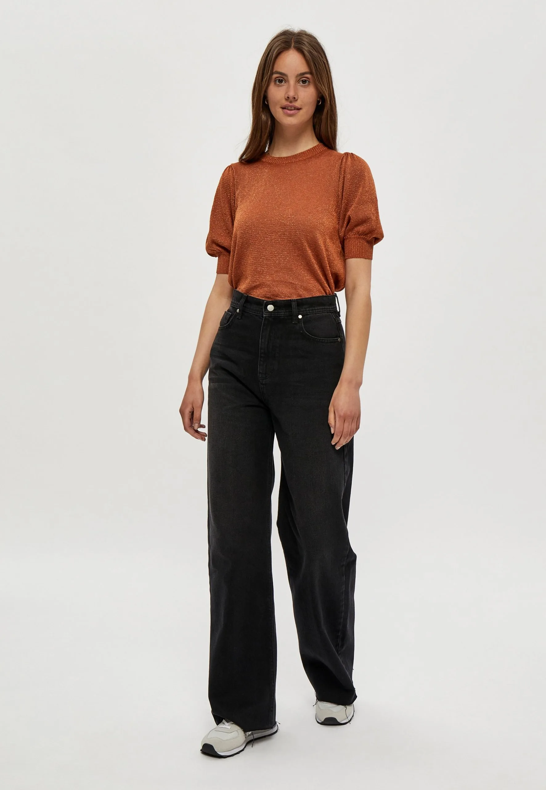 Minus Liva - T-Shirt Basic - Burned Hazel Lurex 4 Minus Liva - T-Shirt Basic - Burned Hazel Lurex - Afbeelding 2