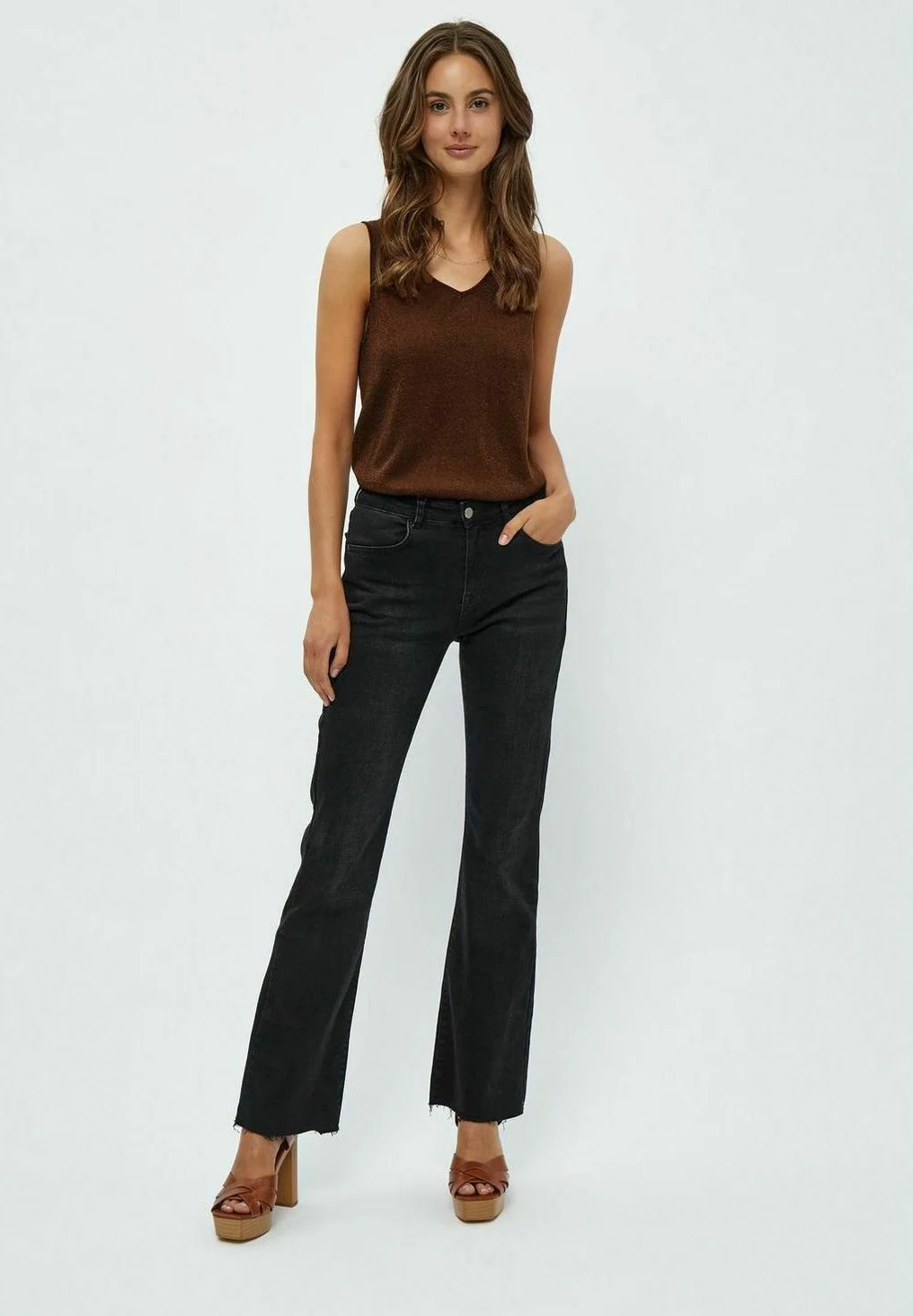 Minus Carli - Top - Dark Cinnamon Metallic 4 Minus Carli - Top - Dark Cinnamon Metallic - Afbeelding 2