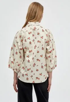 Minus Jena- Overhemdblouse - Broken White Flower Print -Minus Winkel 059e7d2db79c4ee182f6011041bdb991