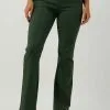 Minus Broeken Carma High Waisted Flared - Broek - Groen