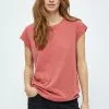 Minus Leti Tee - T-Shirt Basic - Dusty Cedar Red