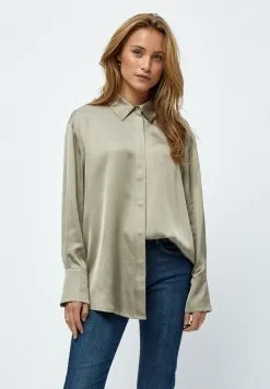 Minus Kamia Oversized - Overhemdblouse - Wood Smoke