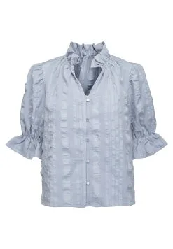 Minus Bergitta- Blouse - Dark Powder Blue -Minus Winkel 0b35f51073ec40099a492ecd575692bc