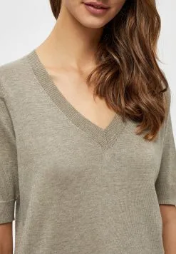 Minus Milla - T-Shirt Basic - Wood Smoke Melange -Minus Winkel 0c1badd2f46248309e72b0e4ec038e90