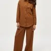 Minus Nagina- Overhemdblouse - Rustic Brown