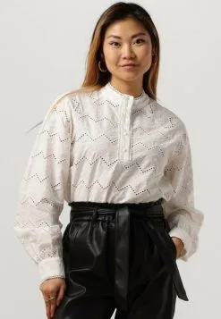 Minus Meriam Long Sleeve- Blouse - Wit