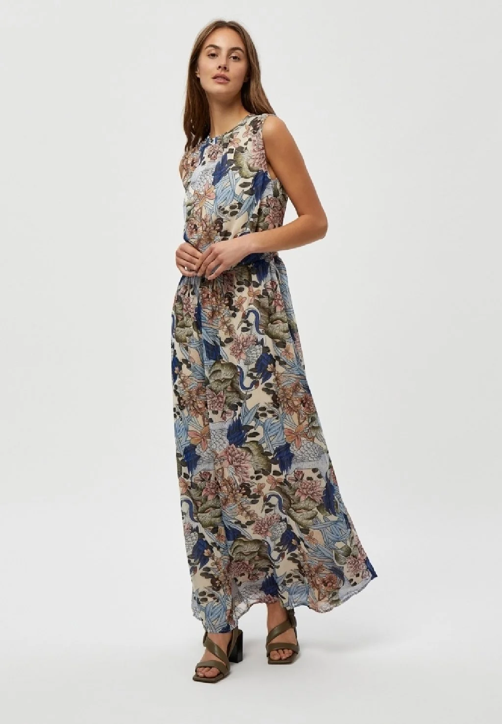 Minus Maxi-Jurk - Green Field Flower Print 4 Minus Maxi-Jurk - Green Field Flower Print - Afbeelding 2