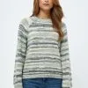 Minus Trui - Sand/Gray Striped
