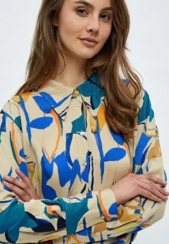 Minus Binna - Overhemd - Royal Blue Flower Print -Minus Winkel 166a5cc20bb4445d9032120886b49838