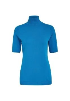 Minus Lima Roll Neck - T-Shirt Basic - Ocean Blue -Minus Winkel 1b519a5fbd924939ace81fabfd8aea5f