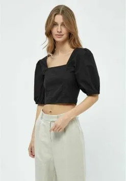 Minus Shelba Cropped - Blouse - Black