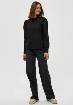 Minus Masia - Overhemdblouse - Black -Minus Winkel 1d958bcfcea64719b0a6be73ea8d0a94