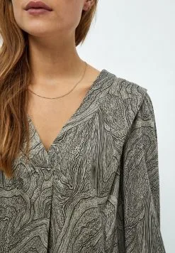 Minus Polly - Blouse - Wood Smoke Swirl Print -Minus Winkel 20ce8611840449b99c2e6676cb17caa7