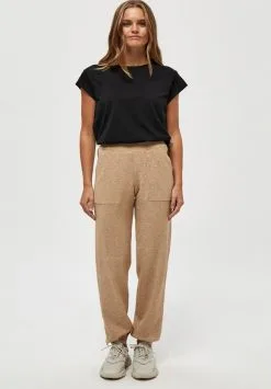 Minus Lupi- Trainingsbroek - Light Leather Brown Melange -Minus Winkel 26d8e469c05b43edb7fe3ae70233d39e