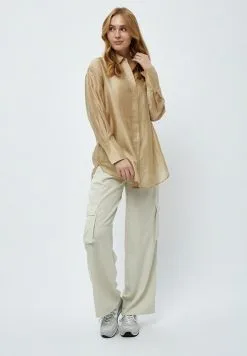 Minus Meredy - Overhemdblouse - Sand -Minus Winkel 281ec36d4d3b4d92ab7315503049749f