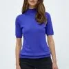 Minus Lima Roll Neck - T-Shirt Basic - Royal Blue -Minus Winkel 2a69c2003e64412588508e9632b62d25