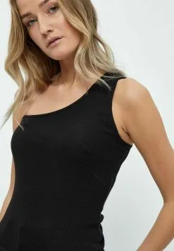 Minus Mianna Gots One Shoulder - Top - Black -Minus Winkel 2ab07f8e14fb4224b51759591c9ea123