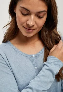 Minus New Laura - Vest - Dusty Blue Melange -Minus Winkel 2b42d494704043bf8db97bb5a2f651f9