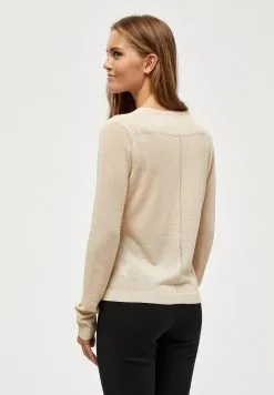 Minus New Laura - Vest - Medal Gold Melange/Lurex -Minus Winkel 2baf5963b4674e7584b18dba058bb948