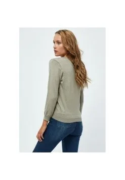 Minus Milla 3/4 Sleeve - Trui - Wood Smoke Melange -Minus Winkel 2bb5f47b08cf40e09bd31db919083301