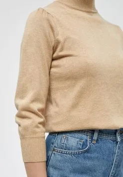 Minus Mersin Roll Neck- Trui - Warm Sand Melange -Minus Winkel 2bbaae3739534215a1b95d0a02edb83a