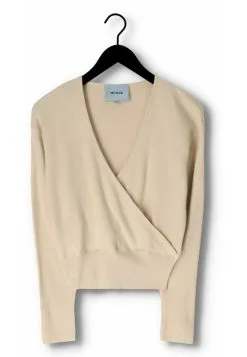 Minus Aline Wrap- M - Trui - Beige -Minus Winkel 2c2bf88ce757488faaafe05f2e365d76