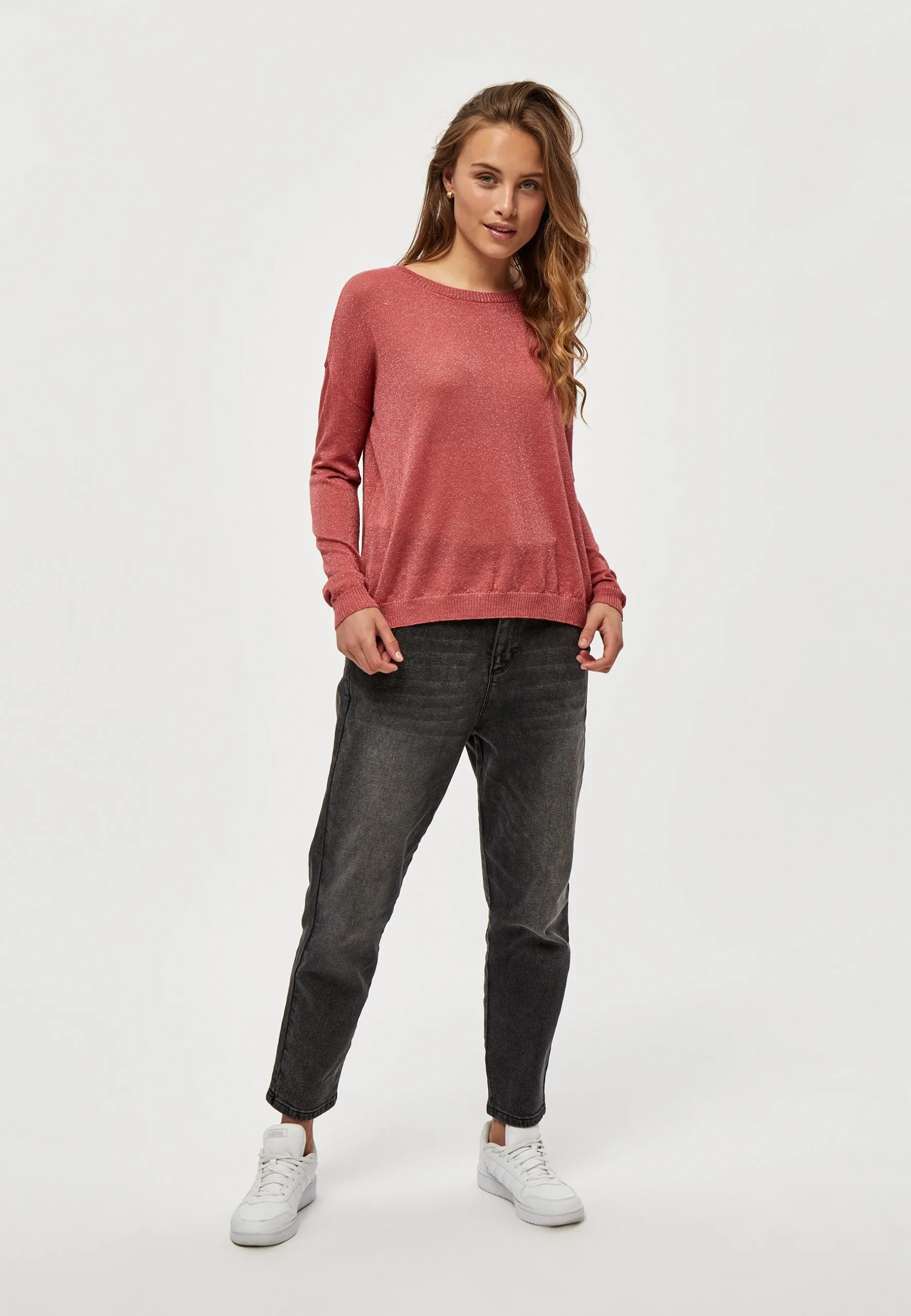 Minus Elne - Trui - Mineral Red Lurex 4 Minus Elne - Trui - Mineral Red Lurex - Afbeelding 2