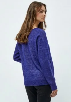 Minus Dita V-Neck - Trui - Royal Blue Melange -Minus Winkel 2ccb1625f51c474e94a02fe512da6f5d