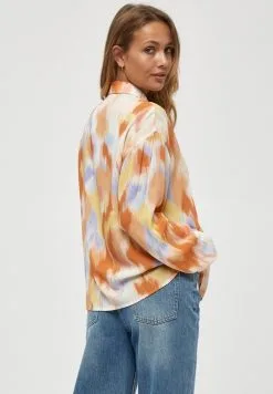 Minus Overhemdblouse - Pink Flamingo Tie Dye -Minus Winkel 2d910ce940cd45ea804843236fbfb3a8