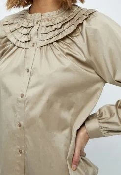 Minus Selmia - Blouse - Wood Smoke -Minus Winkel 2f9c07cc52814c19812a33c5c7455882