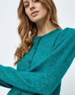 Minus Dita Pocket - Vest - Ocean Green Melange -Minus Winkel 2fe6a786ddf3486aa7c84f64910b06cd