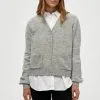 Minus Angie - Vest - Light Grey Melange -Minus Winkel 333c625fe47f46448682a876205a25b0