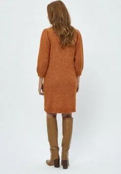 Minus Ditta - Gebreide Jurk - Desert Sand Melange -Minus Winkel 3533afcf214b46cd8df68a22cb850f80