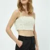 Minus Bilia Sleeveless Cropped - Blouse - Light Birch