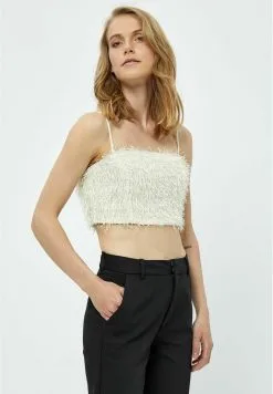 Minus Bilia Sleeveless Cropped - Blouse - Light Birch