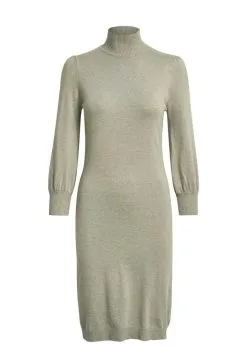 Minus Mersin Highneck - Etui-Jurk - Wood Smoke Melange -Minus Winkel 36906bc893774d3abec6a93f91738514