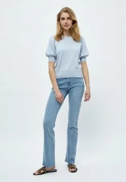 Minus Liva - T-Shirt Basic - Ibiza Blue Melange -Minus Winkel 36c4a5993c6f4d149fab5520b8249631