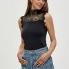 Minus Vanessa High Neck - Top - Black -Minus Winkel 38177ef6b9284fcd8858703ed45de09e