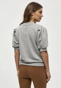 Minus Mika - T-Shirt Basic - Light Grey Melange -Minus Winkel 3817ac2309c3419b97da1cdc07836571