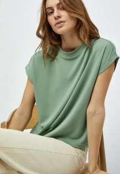 Minus Frikka Cap Sleeve - T-Shirt Basic - Basil Green -Minus Winkel 3a480315d6a2438da4527cdcf0bc55d5