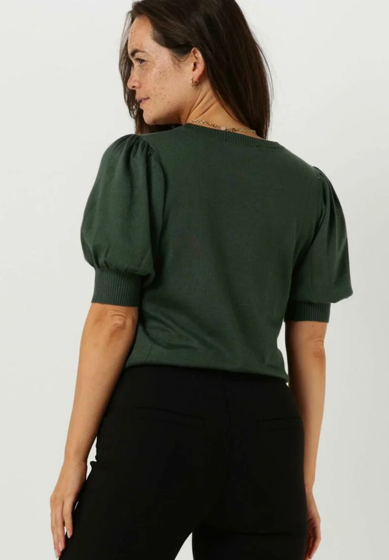 Minus Liva Puff Half Sleeve- T-Shirt Basic - Groen 4 Minus Liva Puff Half Sleeve- T-Shirt Basic - Groen - Afbeelding 2