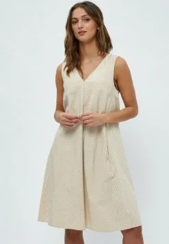 Minus Savia - Jurk - Sand Stripes
