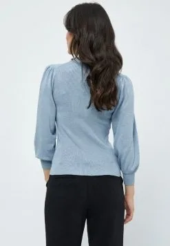 Minus Galvia 3/4 Sleeve - Trui - Dusty Blue Melange -Minus Winkel 3bd2175f12764c25ad2650974e043c3e