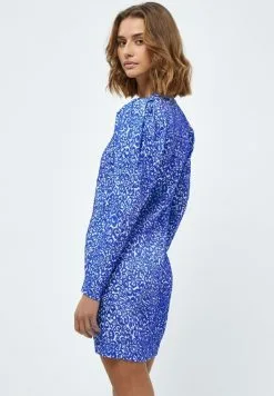 Minus Retia - Etui-Jurk - Royal Blue Leo -Minus Winkel 3c23a5d3312d4367afa3aed2327bf8d9