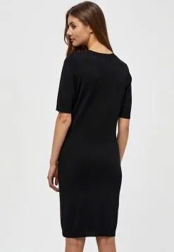 Minus Milla V Neck - Etui-Jurk - Black -Minus Winkel 3ca3cbd82b094281857522e760c973de