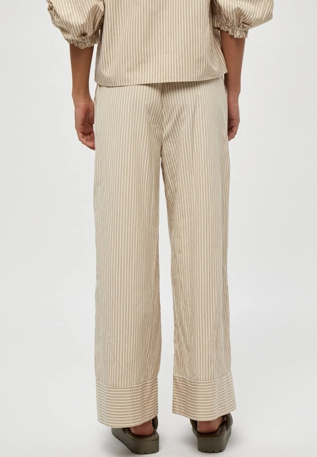 Minus Savia- Broek - Sand Stripes 5 Minus Savia- Broek - Sand Stripes - Afbeelding 3
