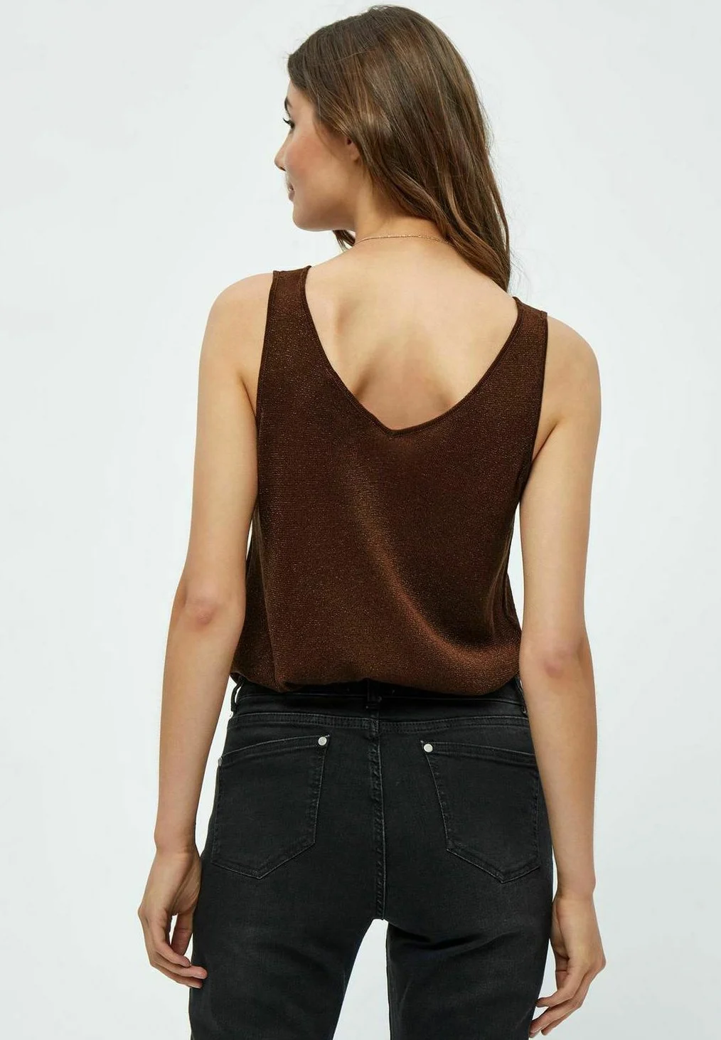 Minus Carli - Top - Dark Cinnamon Metallic 5 Minus Carli - Top - Dark Cinnamon Metallic - Afbeelding 3