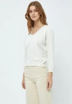 Minus Milla 3/4 Sleeve - Trui - Broken White