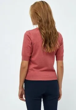 Minus Milla - T-Shirt Basic - Dusty Cedar Red Melange -Minus Winkel 3f07194b60204b3789f75a3b4b7d86fd